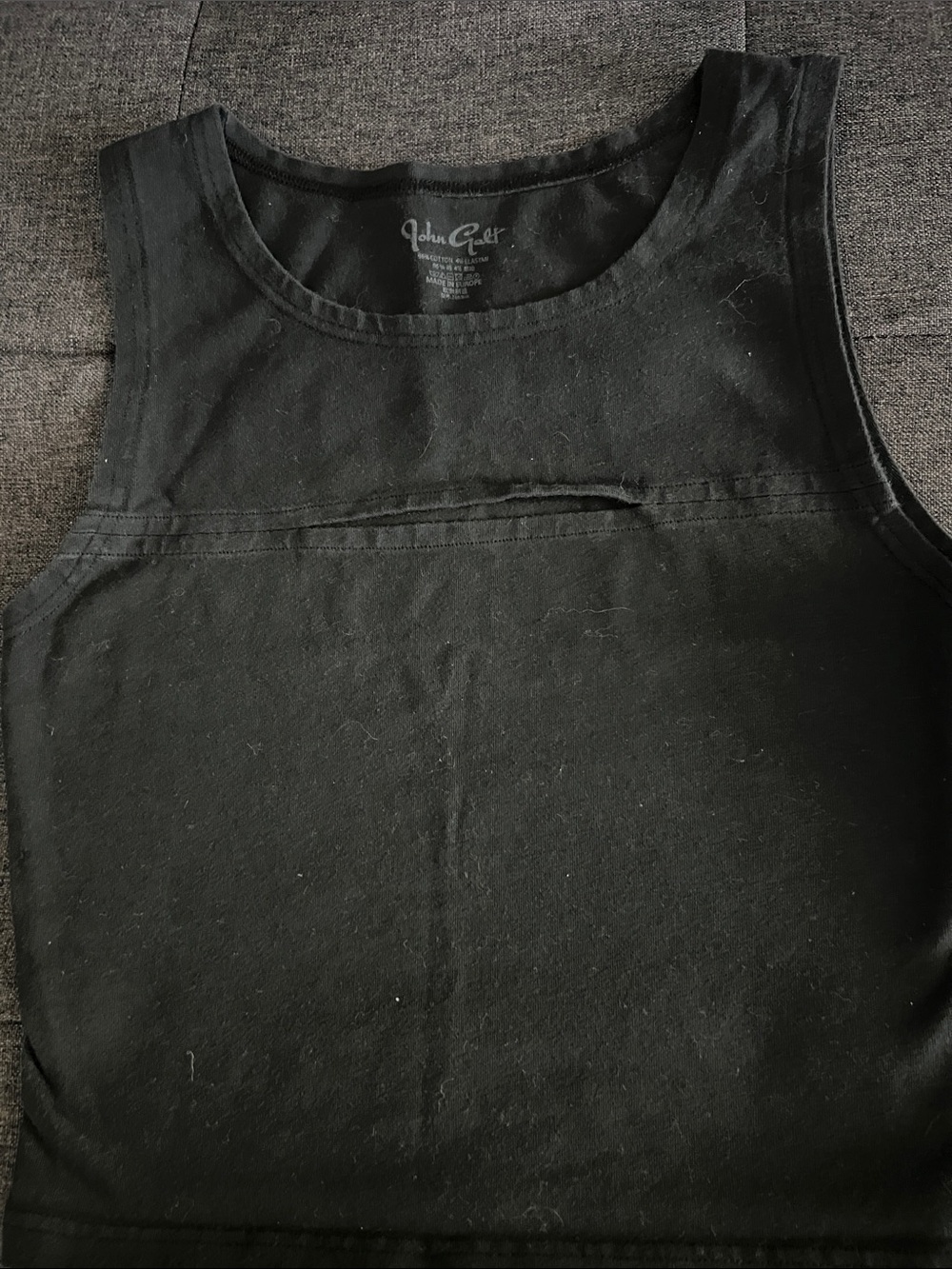 Brandy Melville Black slit Tank Top